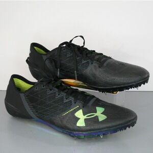 Under Armour Black and Green Athletic Shoes